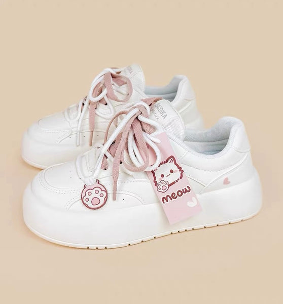 Kawaii Paw White Shoes PN7154