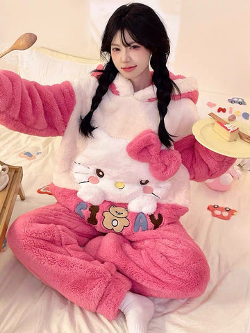 Kawaii Kitty Pajamas Home Suit PN7254