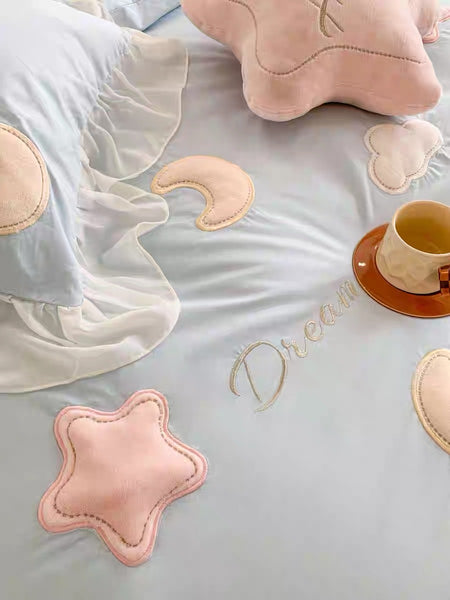 Kawaii Star And Moon Bedding Set PN7193