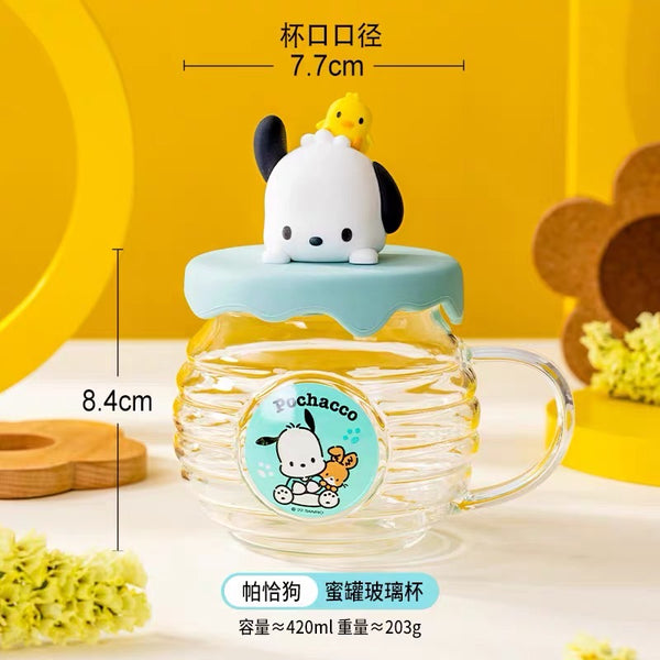 Cartoon Anime Glass Water Cups PN7264