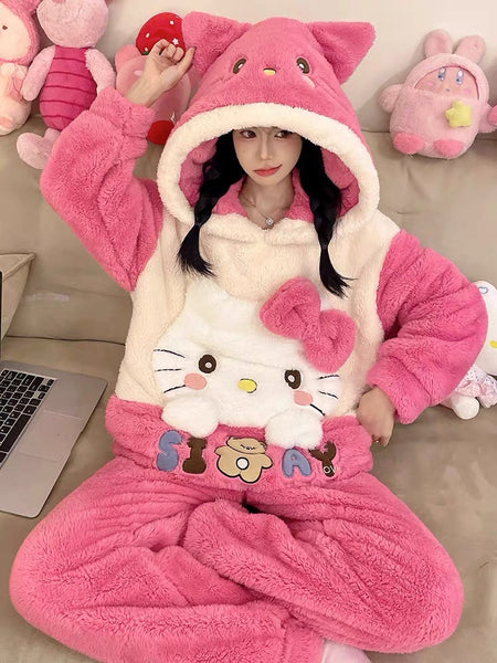 Kawaii Kitty Pajamas Home Suit PN7254