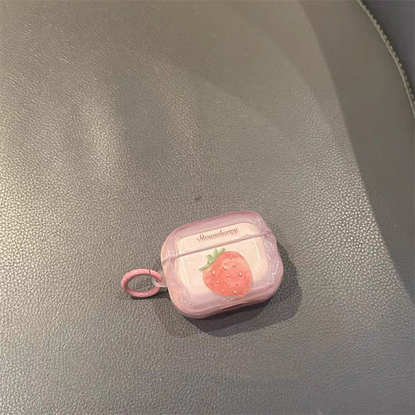 Cute Strawberry Airpods Case For Iphone PN7398