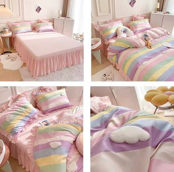 Kawaii Rainbow Bedding Set PN7187