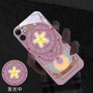 Lighting anime Phone Case for iphone 7p/8plus/X/Xs/XR/Xs max/11/11pro/11pro max/12/12pro/12pro max/12mini/13/13pro/13mini/13pro max/14/14pro/14plus/14pro max/15/15pro/15plus/15pro max PN6697