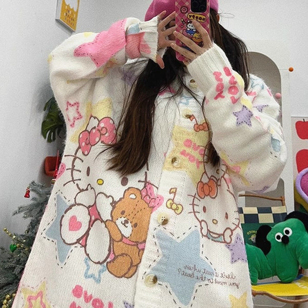 Fashion Anime Oversize Sweater Coat PN6418