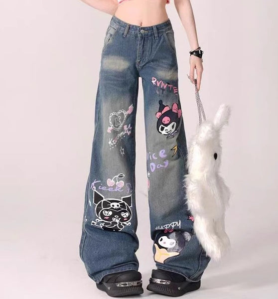 Cartoon Girl Jeans Pants  PN6685