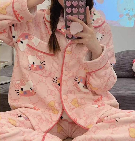 Fashion Kitty Pajamas Home Suit PN6562