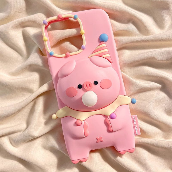 Lovely Pig Phone Case for iphone 11/11pro/11pro max/12/12mini/12pro/12pro max/13/13pro/13pro max/14/14plus/14pro/14pro max/15/15pro/15pro max PN6365