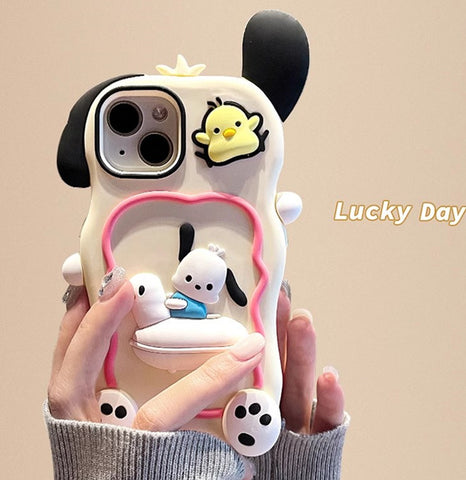 Lovely Dog Phone Case for iphone 11/11pro/11pro max/12/12mini/12pro/12pro max/13/13pro/13pro max/14/14plus/14pro/14pro max PN6117