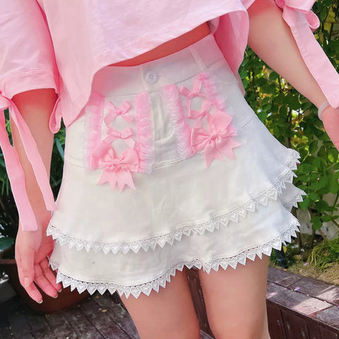 Fashion Bowtie Pleated Skirt PN5921