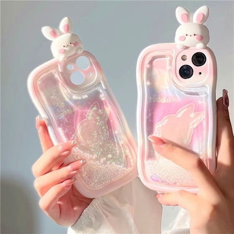 Kawaii Bunny Phone Case for iPhone 11/11pro/11pro max/12/12pro/12pro max/13/13pro/13pro max/14/14 pro/14 plus/14pro max PN5916