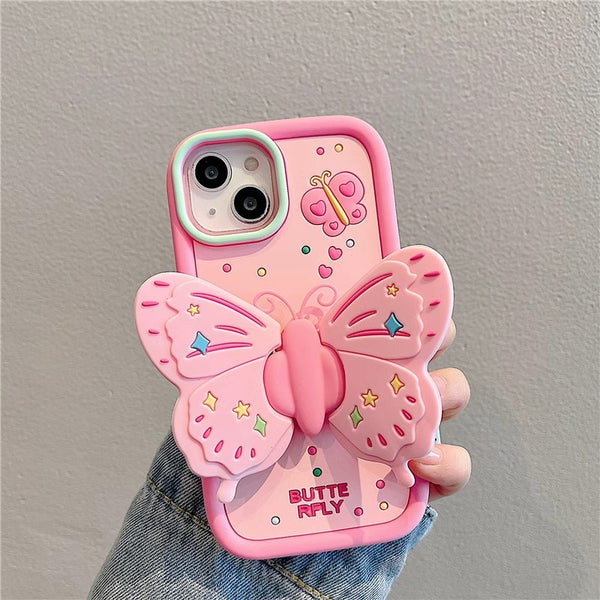 Kawaii Butterfly Phone Case for iphone 11/11pro/11pro max/12/12mini/12pro/12pro max/13/13pro/13pro max/14/14plus/14pro/14pro max PN6086