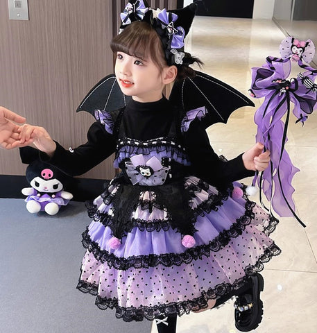 Fashion Kuromi Dress Set For Children PN6447
