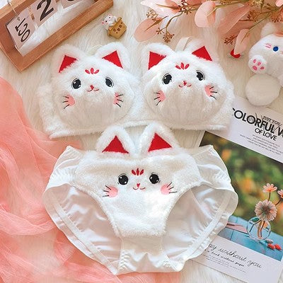 Kawaii Cat Underwear Suits PN6324