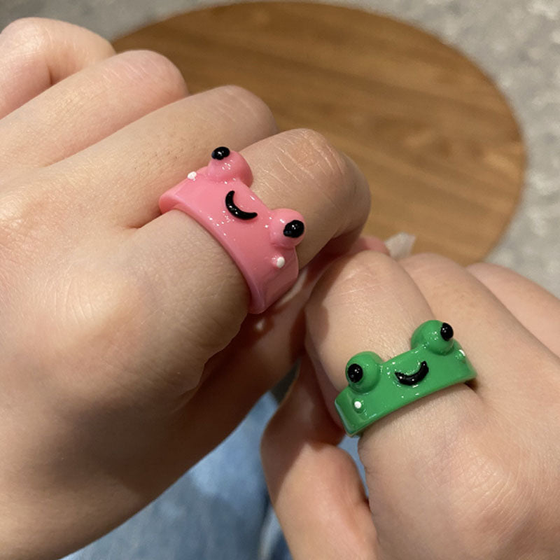 Colored Frog Rings Cute Frog Ring PN5885 – Pennycrafts