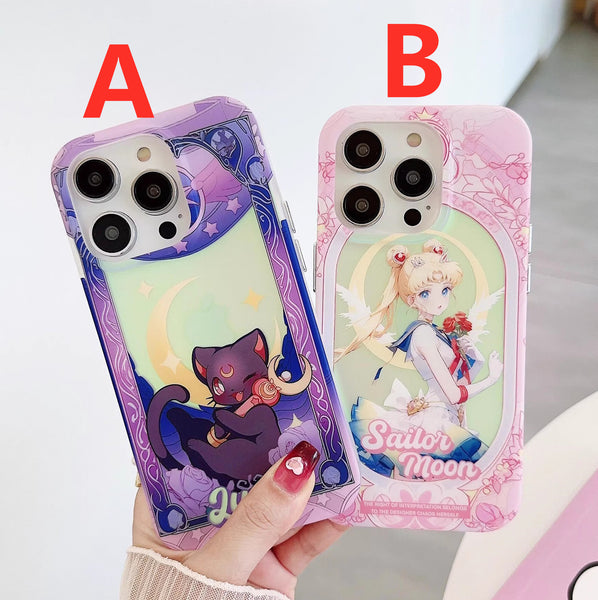 Kawaii Sailormoon Phone Case for iphone 11/11pro/11pro max/12/12mini/12pro/12pro max/13/13pro/13pro max/14/14plus/14pro/14pro max PN6100
