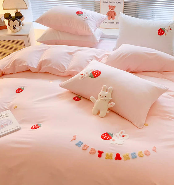 Strawberry Bunny Bedding Set PN6504