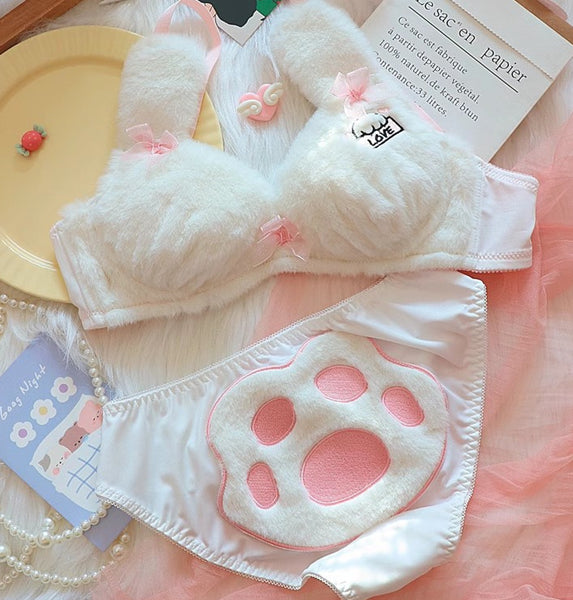 Cute Cat Paw Underwear Suits PN6419