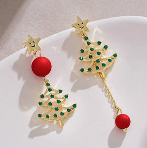 Kawaii Christmas tree Earrings PN6332
