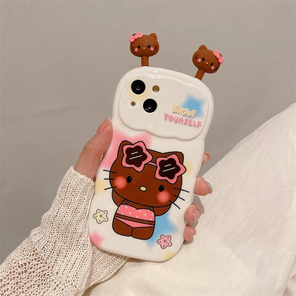 Lovely Kitty Phone Case for iphone 11/11pro/11pro max/12/12mini/12pro/12pro max/13/13pro/13pro max/14/14plus/14pro/14pro max PN6101