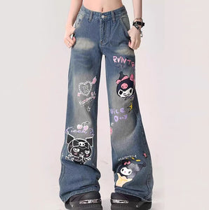 Cartoon Girl Jeans Pants  PN6685