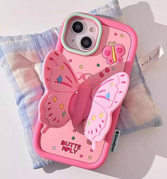 Kawaii Butterfly Phone Case for iphone 11/11pro/11pro max/12/12mini/12pro/12pro max/13/13pro/13pro max/14/14plus/14pro/14pro max PN6086