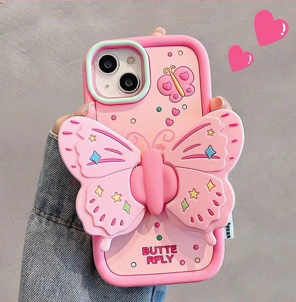 Kawaii Butterfly Phone Case for iphone 11/11pro/11pro max/12/12mini/12pro/12pro max/13/13pro/13pro max/14/14plus/14pro/14pro max PN6086