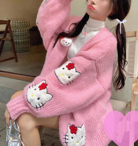 Fashion Kitty Sweater Coat PN6201