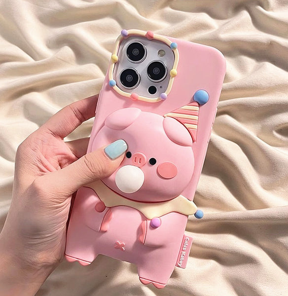 Lovely Pig Phone Case for iphone 11/11pro/11pro max/12/12mini/12pro/12pro max/13/13pro/13pro max/14/14plus/14pro/14pro max/15/15pro/15pro max PN6365