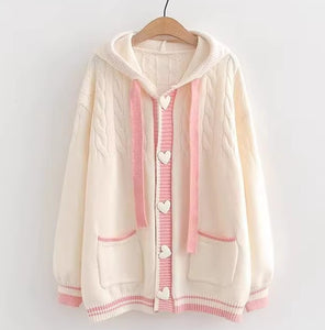 Fashion Heart Sweater Coat PN6270