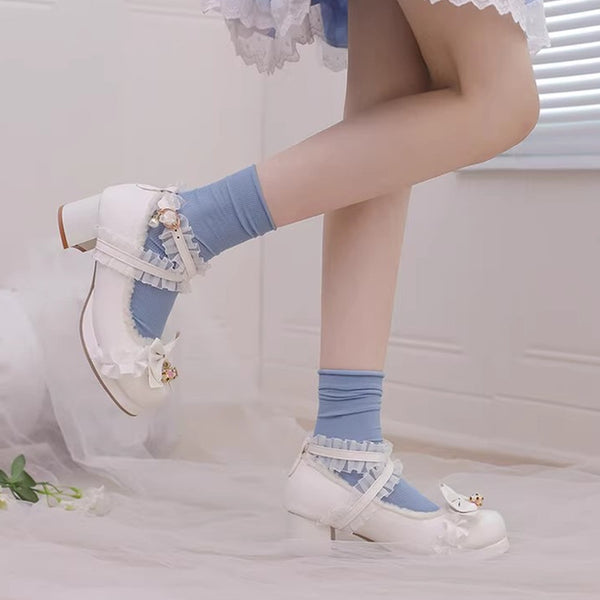 Fashion Bowtie Lolita Winter Shoes PN6229