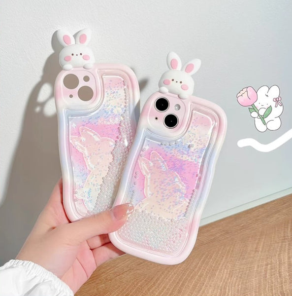 Kawaii Bunny Phone Case for iPhone 11/11pro/11pro max/12/12pro/12pro max/13/13pro/13pro max/14/14 pro/14 plus/14pro max PN5916