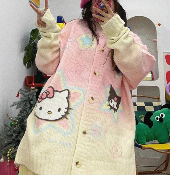 Cute Anime Oversize Sweater Coat PN6406
