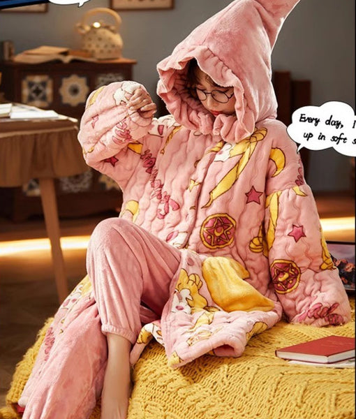 Kawaii Sailormoom Winter Pajamas Suits PN6554