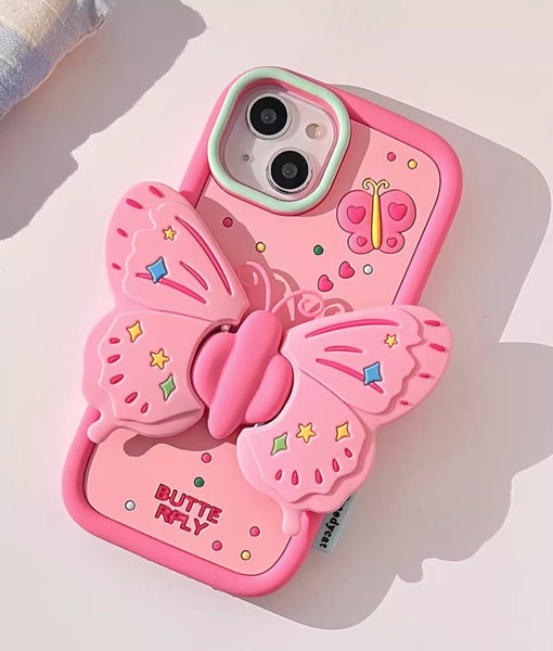 Kawaii Butterfly Phone Case for iphone 11/11pro/11pro max/12/12mini/12pro/12pro max/13/13pro/13pro max/14/14plus/14pro/14pro max PN6086