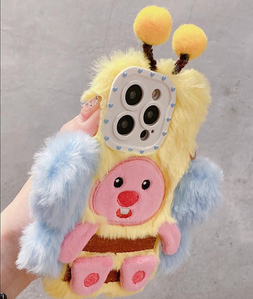 Lovely Bee Phone Case for iphone 11/11pro/11pro max/12/12mini/12pro/12pro max/13/13pro/13pro max/14/14plus/14pro/14pro max/15/15pro/15pro max PN6276