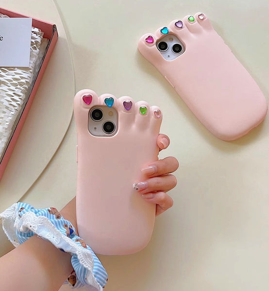 Cute Foot Phone Case for iPhone 11/11pro/11pro max/12/12pro/12pro max/13/13pro/13pro max/14/14 pro/14 plus/14pro max PN5925