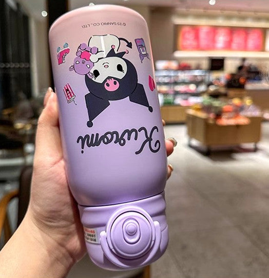 Cartoon Kuromi Vacuum Bottle PN6423