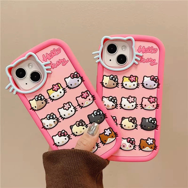 Cute Kitty Phone Case for iPhone 11/11pro/11pro max/12/12pro/12pro max/13/13pro/13pro max/14/14 pro/14 plus/14pro max PN5915
