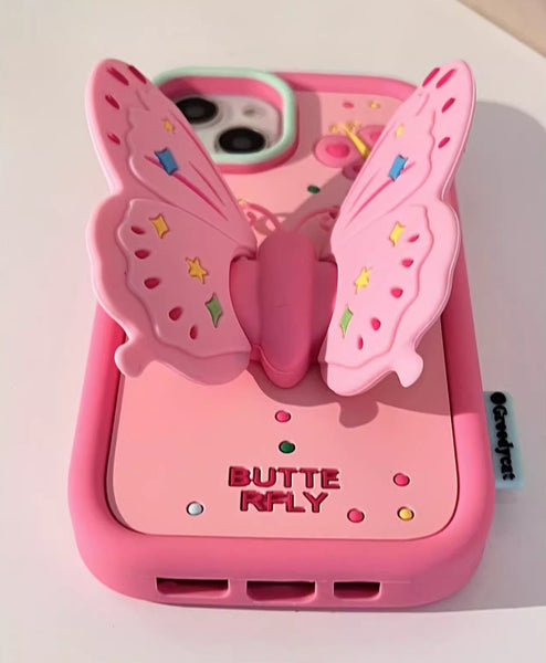 Kawaii Butterfly Phone Case for iphone 11/11pro/11pro max/12/12mini/12pro/12pro max/13/13pro/13pro max/14/14plus/14pro/14pro max PN6086
