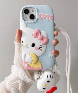 Cute Kitty Phone Case for iPhone 11/11pro/11pro max/12/12pro/12pro max/13/13pro/13pro max/14/14 pro/14 plus/14pro max PN5962