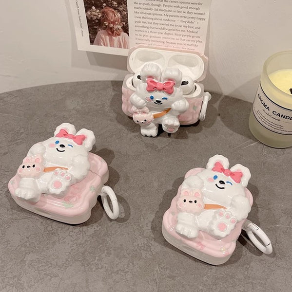 Lovely Bunny Airpods Case For Iphone PN6466