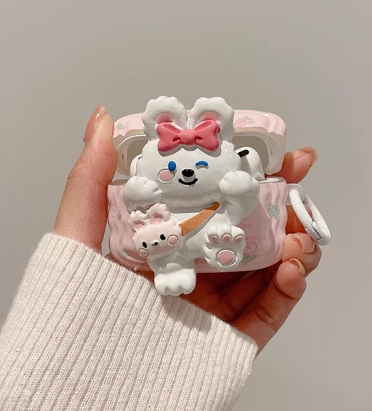 Lovely Bunny Airpods Case For Iphone PN6466