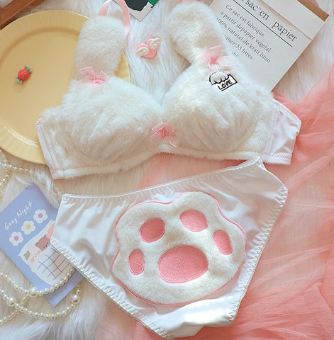 Cute Cat Paw Underwear Suits PN6419