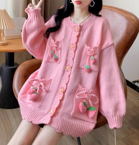 Fashion Girls Oversize Sweater Coat PN6434