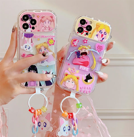 Cartoon Sailormoon Phone Case for iPhone 11/11pro/11pro max/12/12pro/12pro max/13/13pro/13pro max/14/14 pro/14 plus/14pro max PN5957