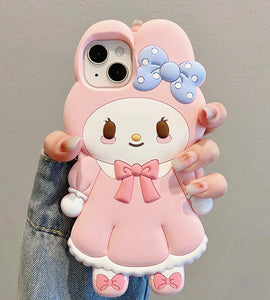 Kawaii Melody Phone Case for iphone 11/11pro/11pro max/12/12mini/12pro/12pro max/13/13pro/13pro max/14/14plus/14pro/14pro max/15/15pro/15pro max PN6248