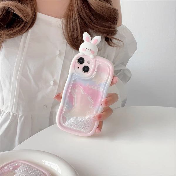Kawaii Bunny Phone Case for iPhone 11/11pro/11pro max/12/12pro/12pro max/13/13pro/13pro max/14/14 pro/14 plus/14pro max PN5916