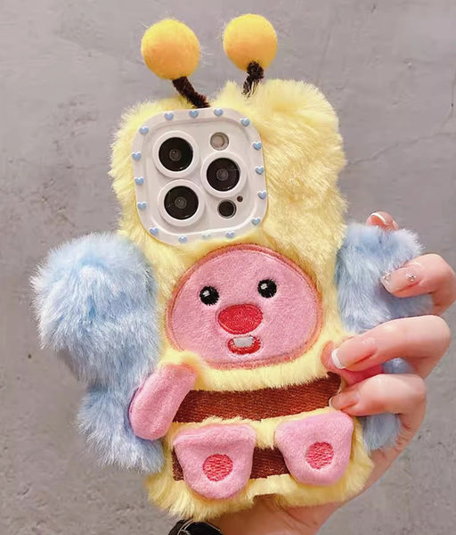 Lovely Bee Phone Case for iphone 11/11pro/11pro max/12/12mini/12pro/12pro max/13/13pro/13pro max/14/14plus/14pro/14pro max/15/15pro/15pro max PN6276