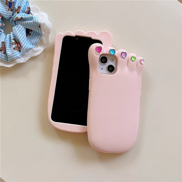 Cute Foot Phone Case for iPhone 11/11pro/11pro max/12/12pro/12pro max/13/13pro/13pro max/14/14 pro/14 plus/14pro max PN5925